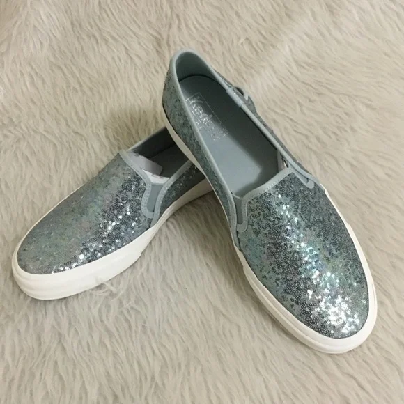 Keds Shoes Keds Double Decker Sequin Blue Shoes Poshmark